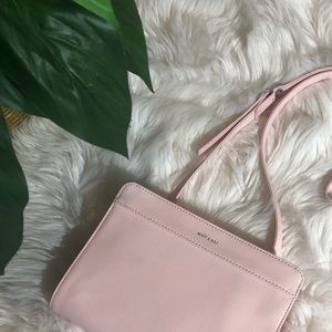Matt & Nat Vegan Leather Pink Crossbody Bag.